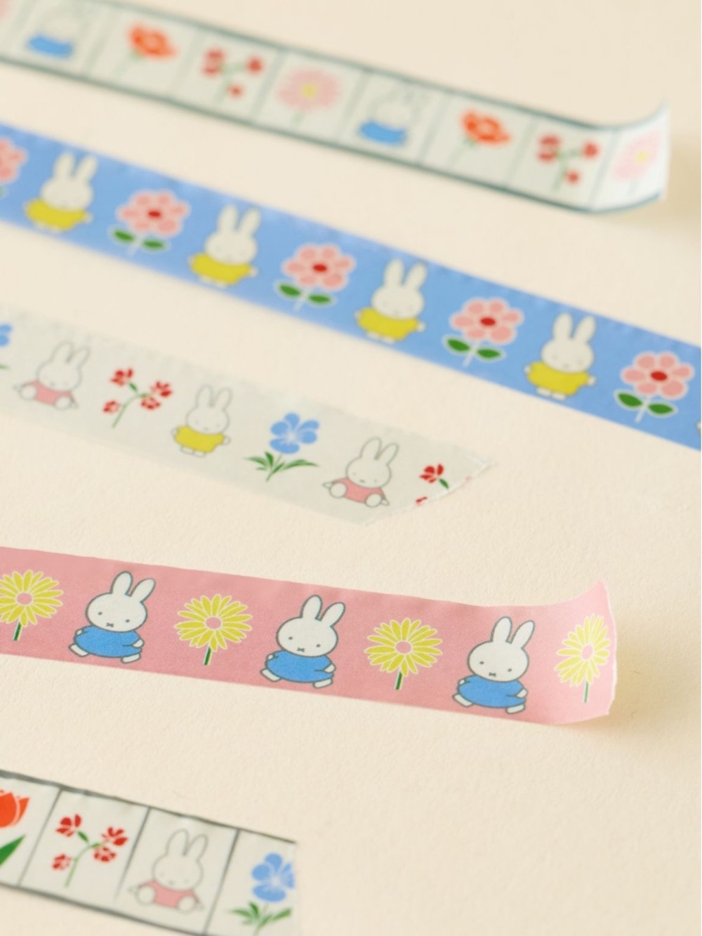 UO Exclusive Miffy Floral Washi Tape Set of five